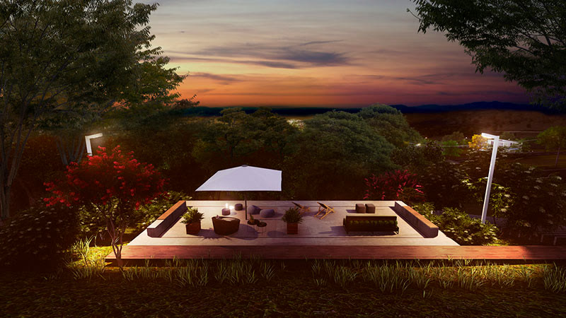 Lounge à noite